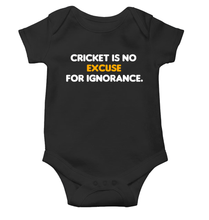 Load image into Gallery viewer, Cricket is no excuse for ignorance World Cup Cricket Rompers for Baby Boy- KidsFashionVilla
