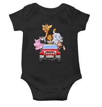 Load image into Gallery viewer, Jungle Jeep Cartoon Rompers for Baby Girl- KidsFashionVilla
