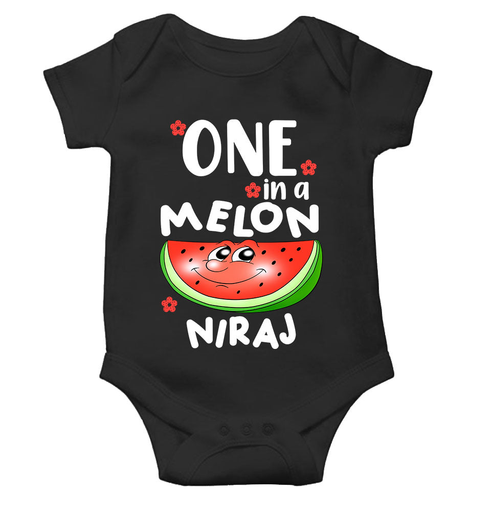 Custom Name Happy One Year Birthday Rompers for Baby Boy- KidsFashionVilla