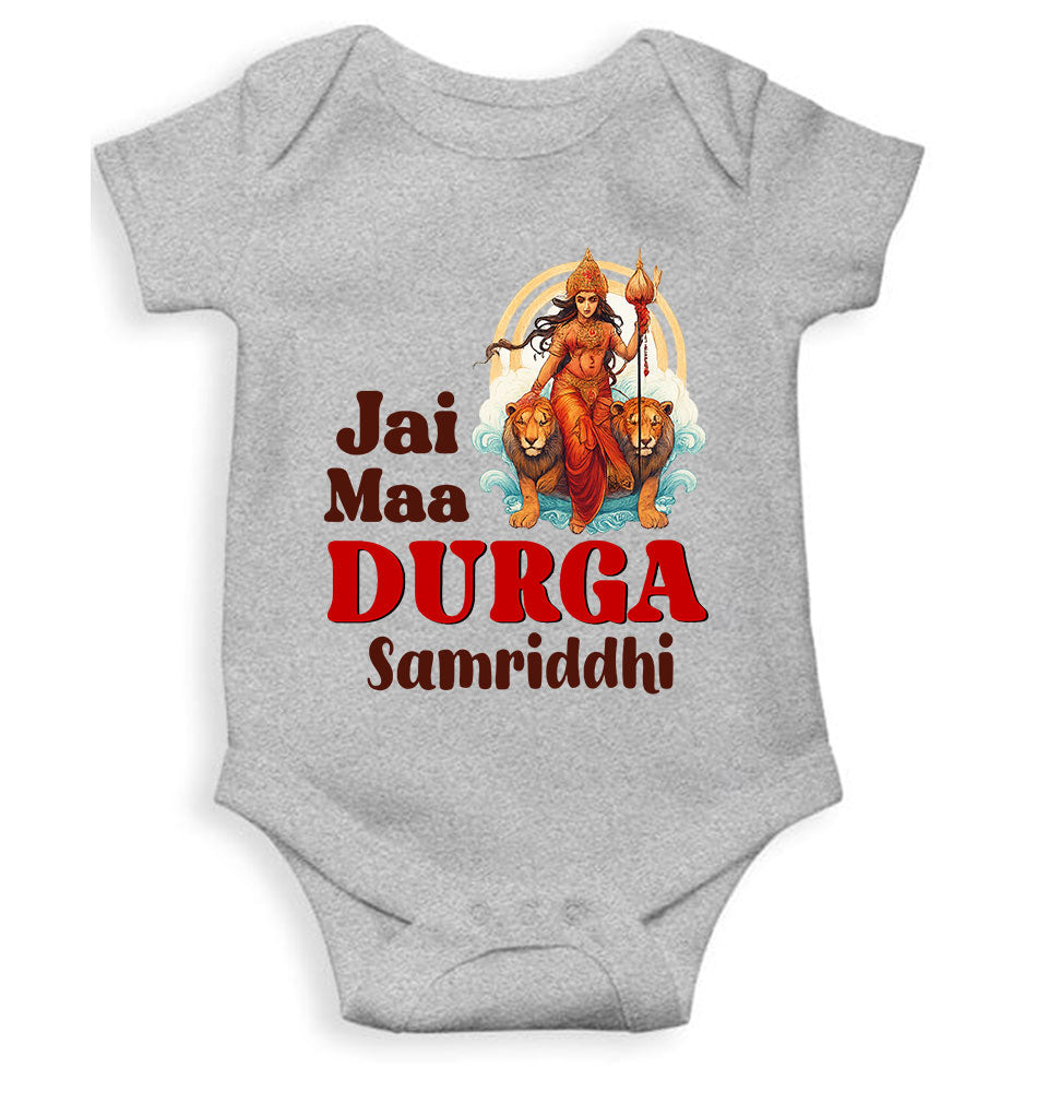 Custom Name Jai Maa Durga Navratri Rompers for Baby Girl- KidsFashionVilla