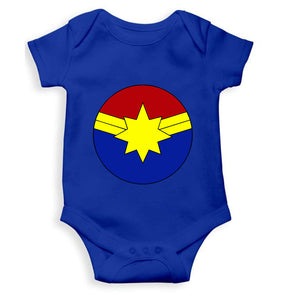Captain marvel logo Rompers for Baby Girl- KidsFashionVilla