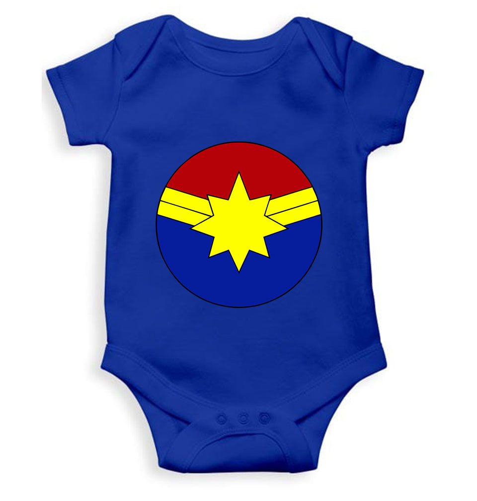 Captain marvel logo Rompers for Baby Girl- KidsFashionVilla