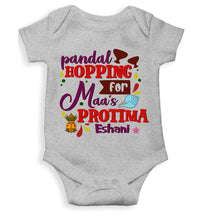 Load image into Gallery viewer, Custom Name Maa As Protima Durga Puja Rompers for Baby Girl- KidsFashionVilla
