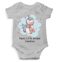 Load image into Gallery viewer, Custom Name Papas Little Phuljadi Diwali Rompers for Baby Girl- KidsFashionVilla
