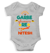 Load image into Gallery viewer, Custom Name Garbe Ghumva Re Navratri Rompers for Baby Boy- KidsFashionVilla
