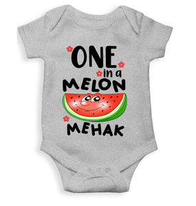 Custom Name Happy One Year Birthday Rompers for Baby Girl- KidsFashionVilla