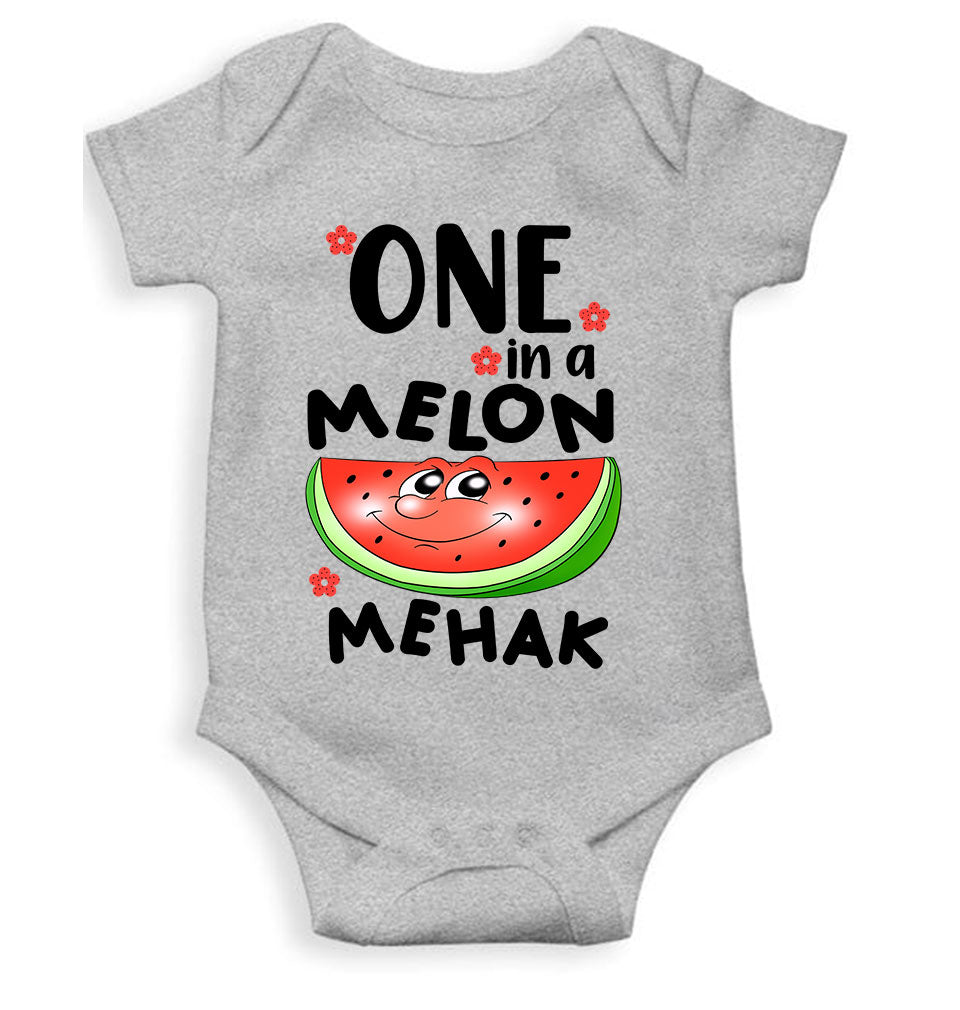 Custom Name Happy One Year Birthday Rompers for Baby Girl- KidsFashionVilla