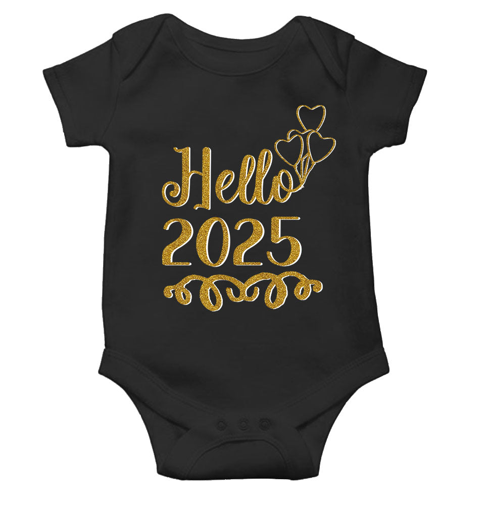 Hello 2025 New Year Rompers for Baby Girl- KidsFashionVilla