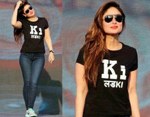Load image into Gallery viewer, Ki Lad Ki Kareena Kapoor Celebrity T-shirt- KidsFashionVilla
