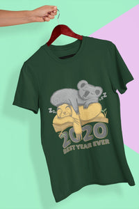2020 Best Year Ever Women Half Sleeves T-shirt- FunkyTeesClub - Funky Tees Club