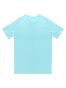 Boy Plain Sky Blue T-shirt-KidsFashionVilla