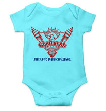 Load image into Gallery viewer, Custom Name IPL SRH Sunrisers Hyderabad Rompers for Baby Girl- KidsFashionVilla
