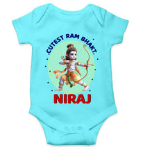 Load image into Gallery viewer, Custom Name Cutest Ram Bhakt Rompers for Baby Boy- KidsFashionVilla
