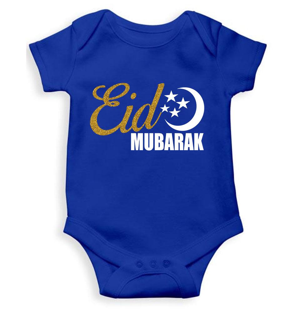 Eid Mubarak Rompers for Baby Girl- KidsFashionVilla