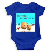 Load image into Gallery viewer, Aloo Kachaloo Poem Rompers for Baby Girl- KidsFashionVilla
