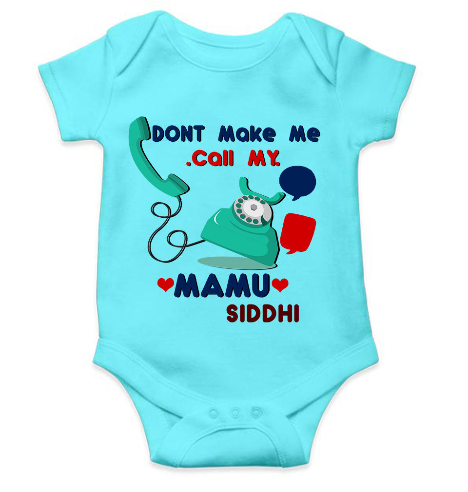 Custom Name Don’t Make Me Call My Mamu Rompers for Baby Girl- KidsFashionVilla
