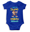 Custom Name Swag From My Mamu Rompers for Baby Boy- KidsFashionVilla
