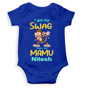 Custom Name Swag From My Mamu Rompers for Baby Boy- KidsFashionVilla
