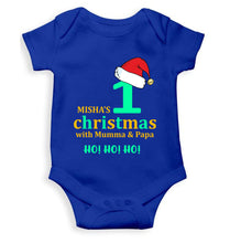 Load image into Gallery viewer, Customized Name 1st Christmas With Mumma &amp; Papa Rompers for Baby Girl- KidsFashionVilla
