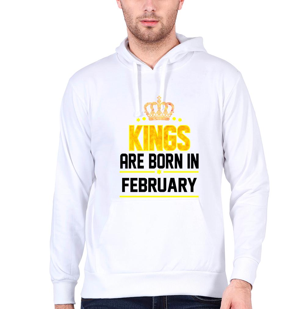 Kings Are Born In February Men Hoodie For Men-KidsFashionVilla