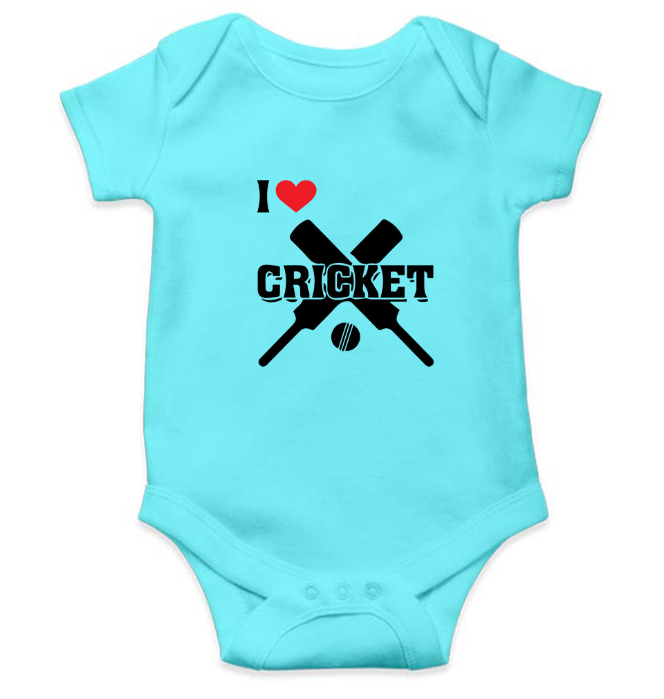 I Love Cricket Rompers for Baby Girl- KidsFashionVilla