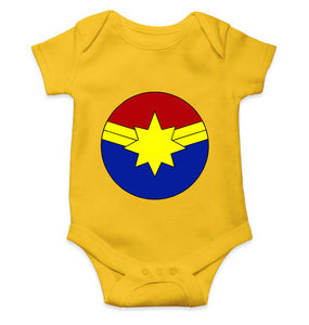 Captain marvel logo Rompers for Baby Girl- KidsFashionVilla