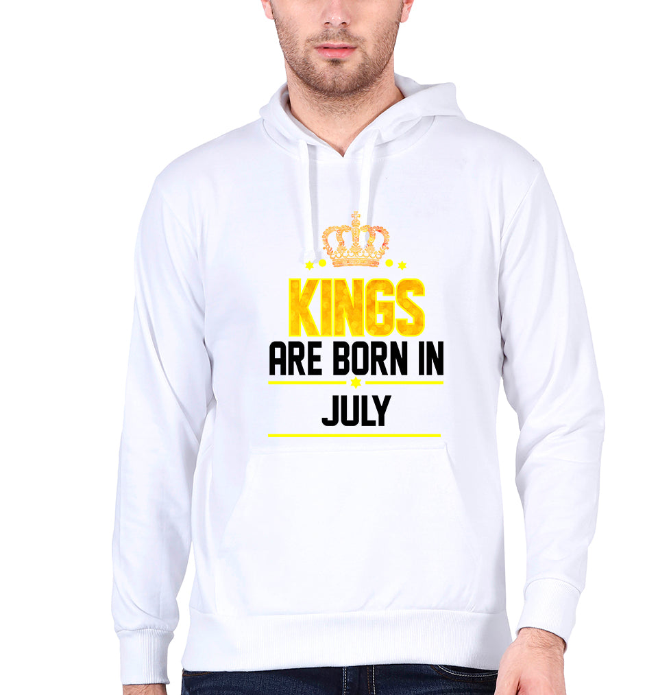 Kings Are Born In July Men Hoodies-KidsFashionVilla