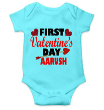 Load image into Gallery viewer, Custom Name First Valentine Rompers for Baby Boy- KidsFashionVilla
