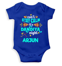Load image into Gallery viewer, Custom Name Cant Stay Calm It Is Dandiya Night Navratri Rompers for Baby Boy- KidsFashionVilla
