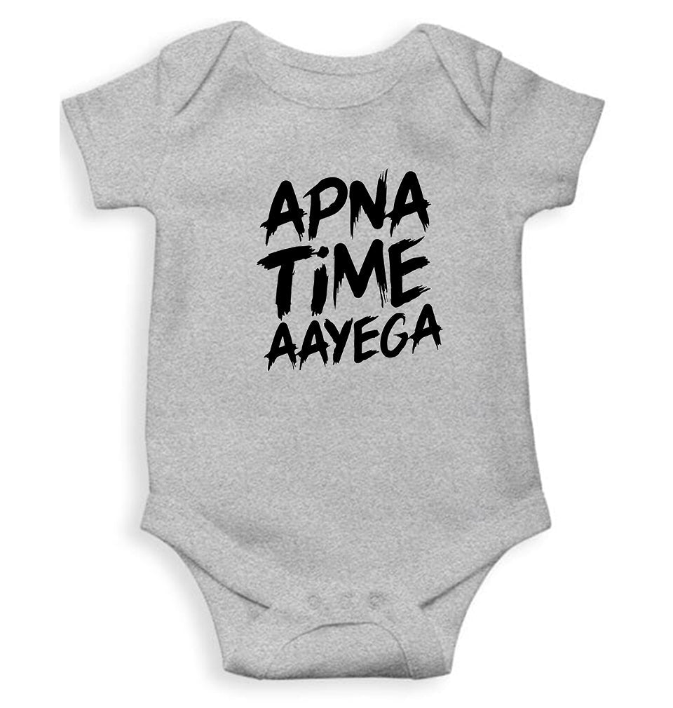 Apna Time Aayega Rompers for Baby Girl- KidsFashionVilla
