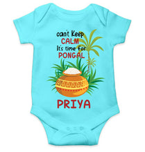 Load image into Gallery viewer, Custom Name Time For Pongal Rompers for Baby Girl- KidsFashionVilla
