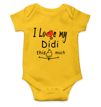 Load image into Gallery viewer, I Love My Didi Rompers for Baby Girl- KidsFashionVilla

