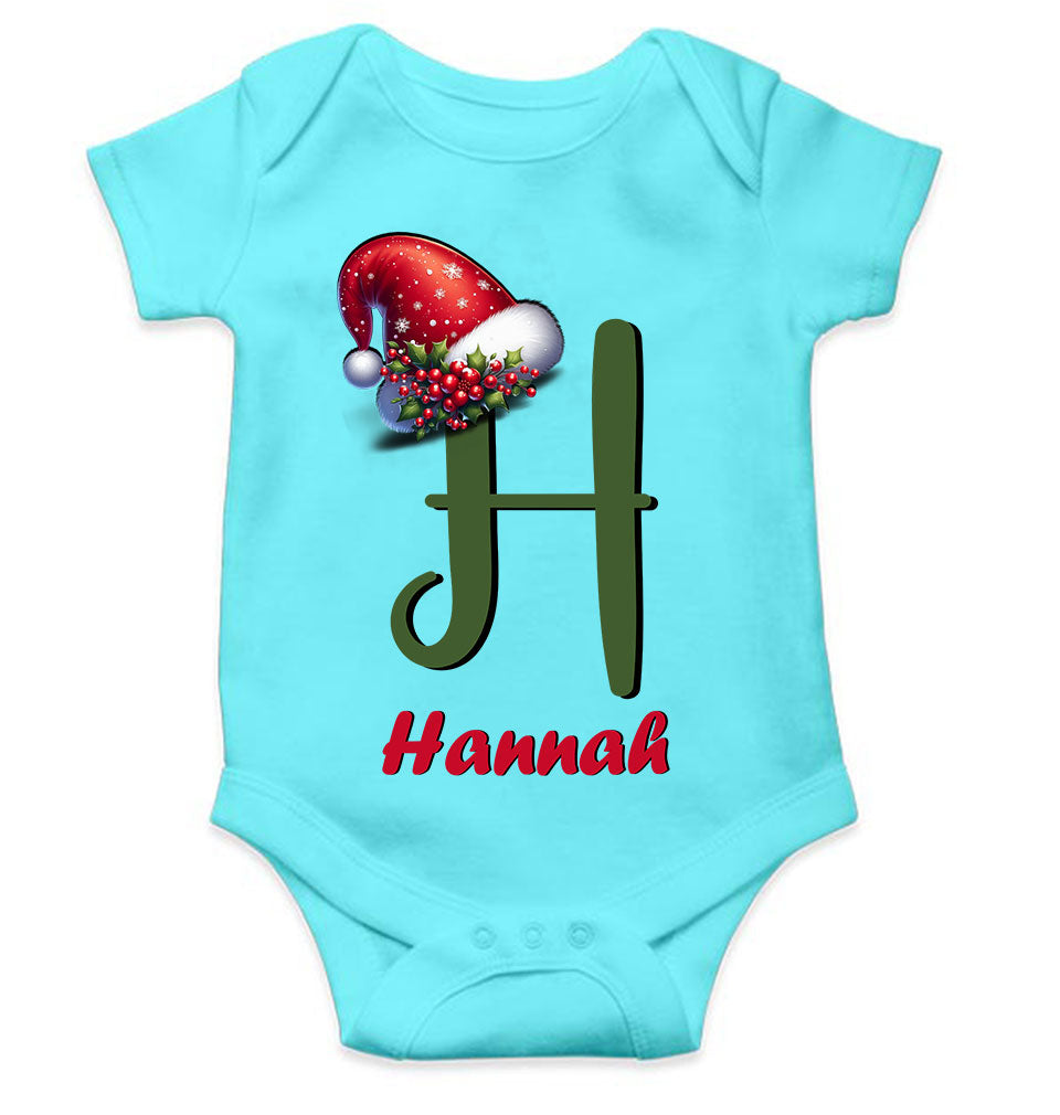 Custom Name Christmas Rompers for Baby Girl- KidsFashionVilla