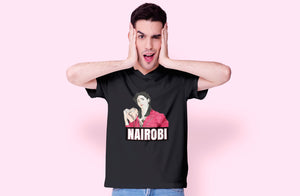 Nairobi Money Heist Half Sleeves T-Shirt- KidsFashionVilla