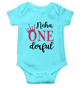 Custom Name First Birthday Rompers for Baby Girl- KidsFashionVilla
