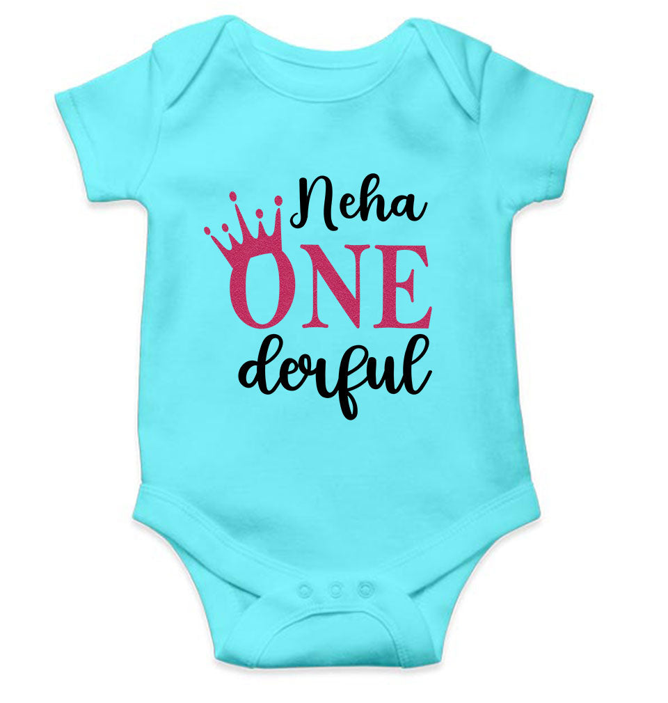 Custom Name First Birthday Rompers for Baby Girl- KidsFashionVilla
