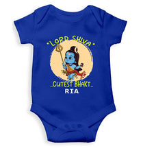 Load image into Gallery viewer, Custom Name Cutest Bhakt Mahashivratri Rompers for Baby Girl- KidsFashionVilla
