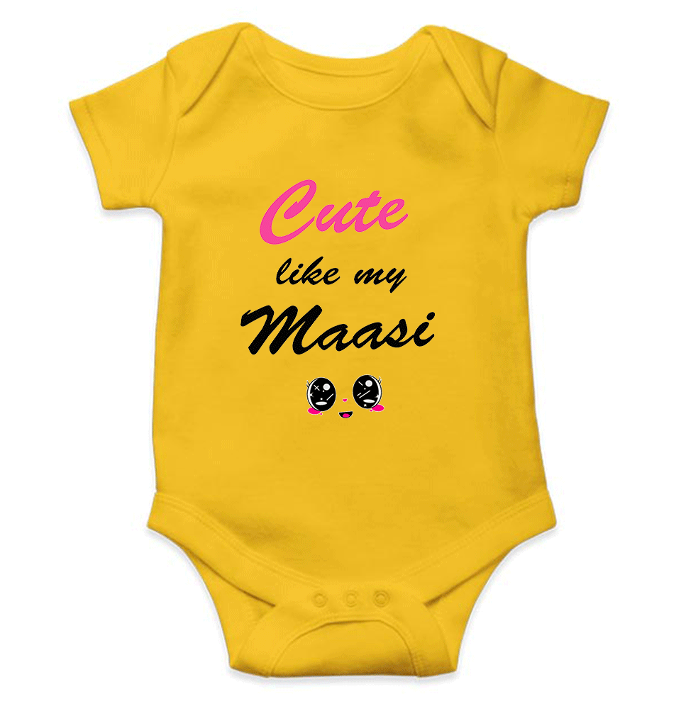 Cute Like My Maasi Rompers for Baby Girl- KidsFashionVilla