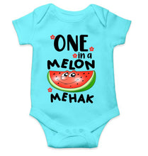 Load image into Gallery viewer, Custom Name Happy One Year Birthday Rompers for Baby Girl- KidsFashionVilla
