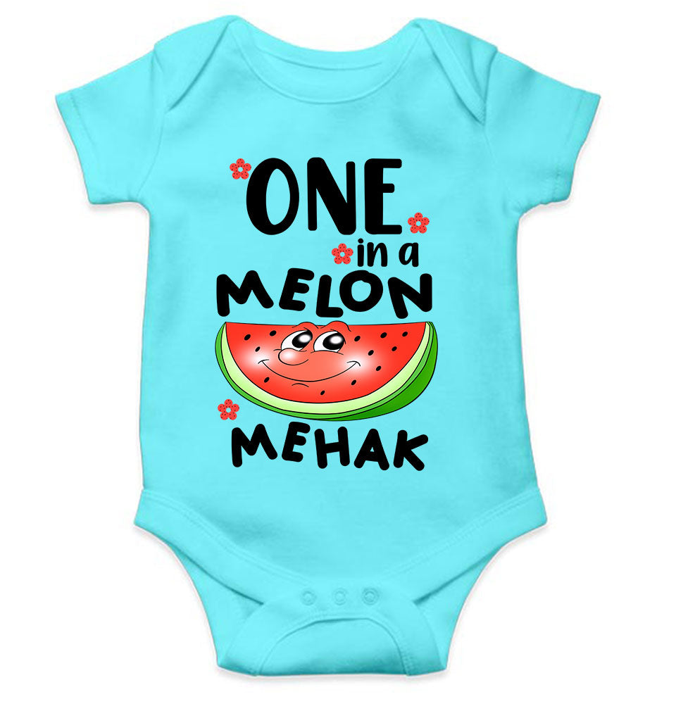 Custom Name Happy One Year Birthday Rompers for Baby Girl- KidsFashionVilla