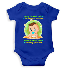 Baby Eating Food Rompers for Baby Girl- KidsFashionVilla