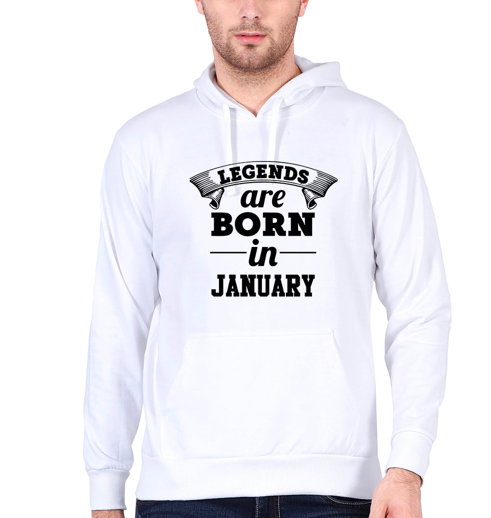 Legends are Born in January Men Hoodies-KidsFashionVilla
