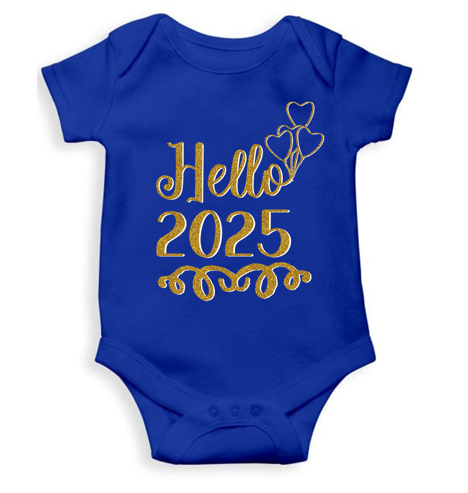 Hello 2025 New Year Rompers for Baby Boy- KidsFashionVilla