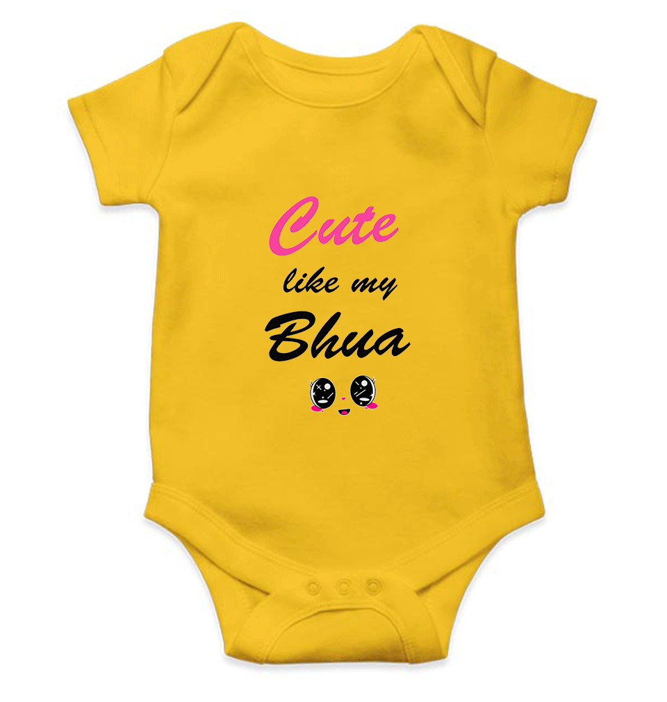 Cute Like My Bhua Rompers for Baby Girl- KidsFashionVilla