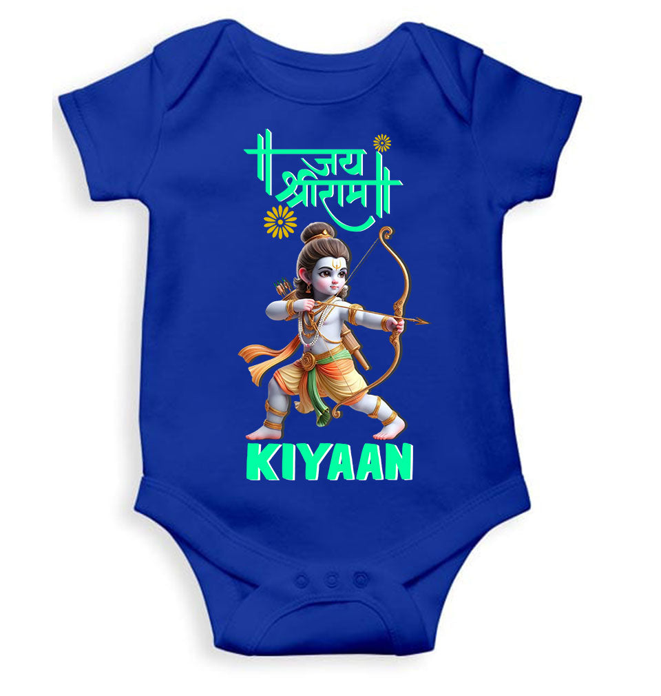 Custom Name Jai Shree Ram Rompers for Baby Boy- KidsFashionVilla