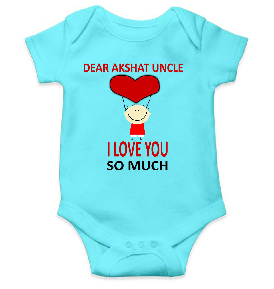 Custom Name I love My Uncle So Much Rompers for Baby Girl- KidsFashionVilla