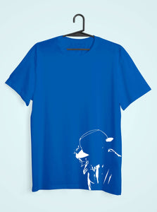 Smokey man Women Half Sleeves T-shirt- KidsFashionVilla