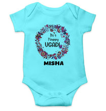 Load image into Gallery viewer, Custom Name Its Happy Ugadi Rompers for Baby Girl- KidsFashionVilla
