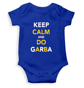 Keep Calm And Do Garbha Rompers for Baby Girl- KidsFashionVilla