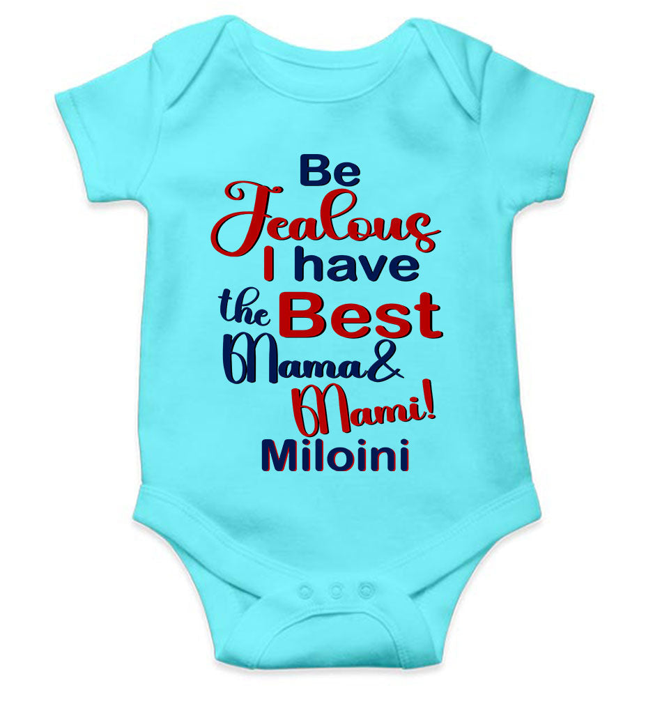 Custom Name I Have The Best Mama And Mami Rompers for Baby Girl- KidsFashionVilla